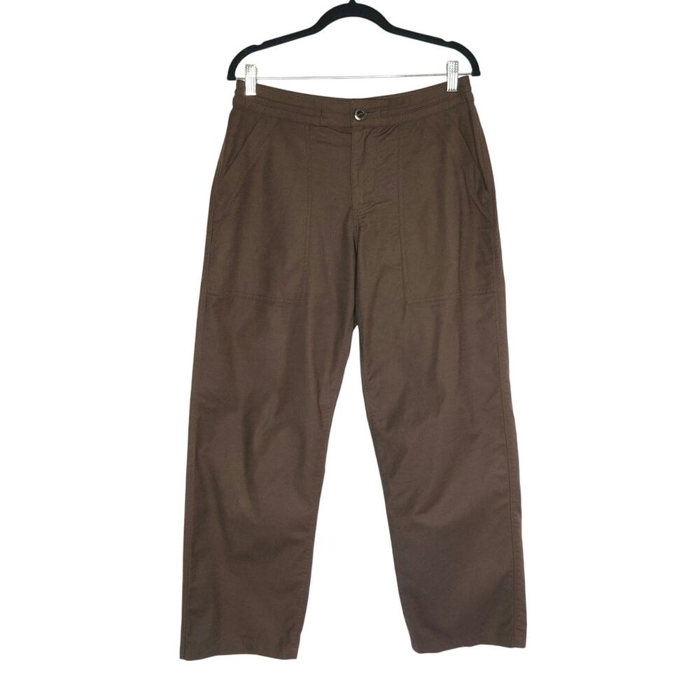 Roark Women's Layover Utility Straight Leg Travel Pants 28 Chocolate Brown